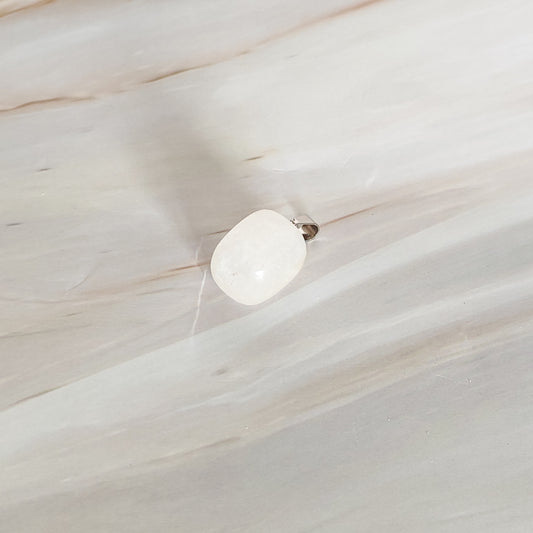 pendentif rectangle en cristal de roche