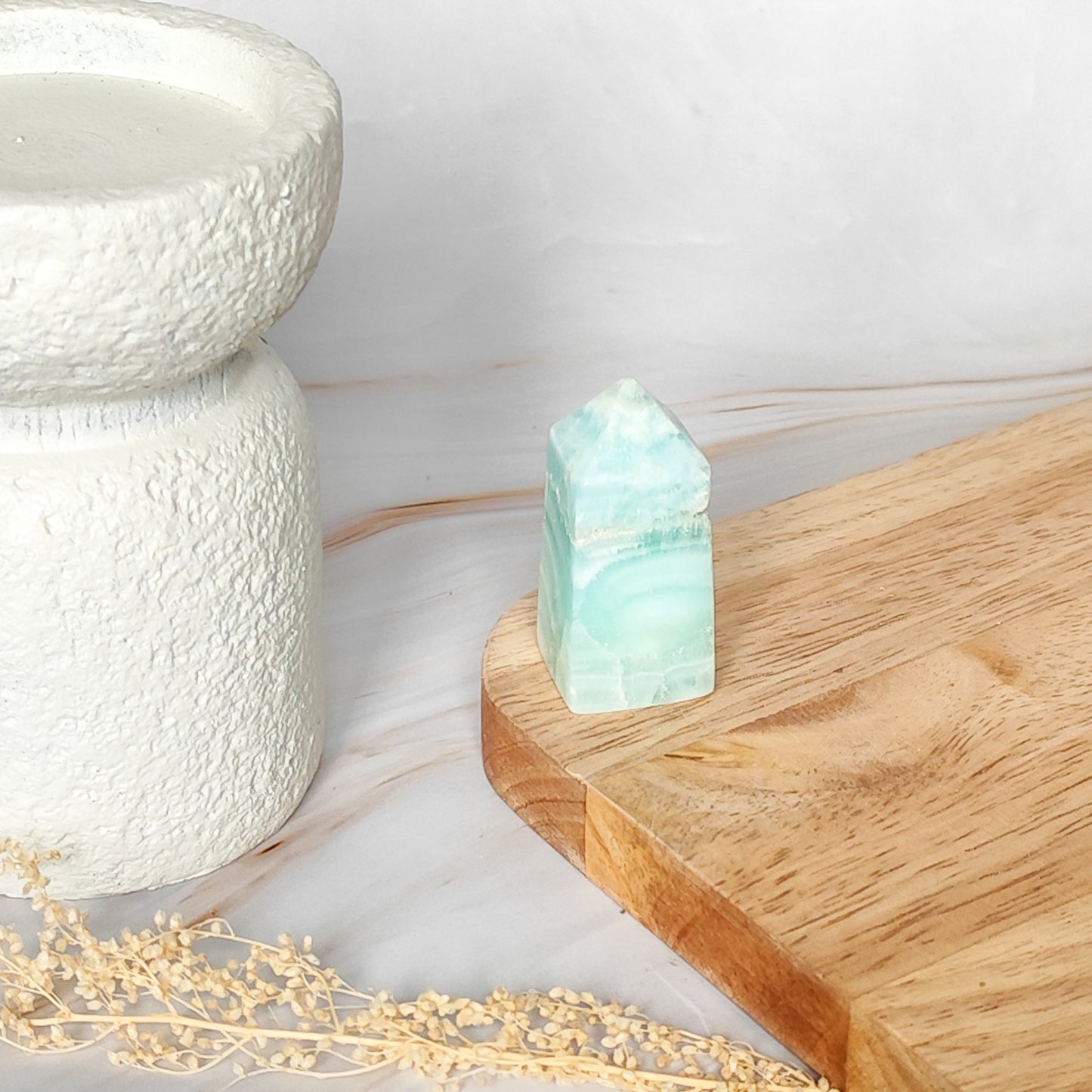 Pointe en Amazonite