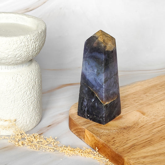 Pointe en Calcédoine Violette