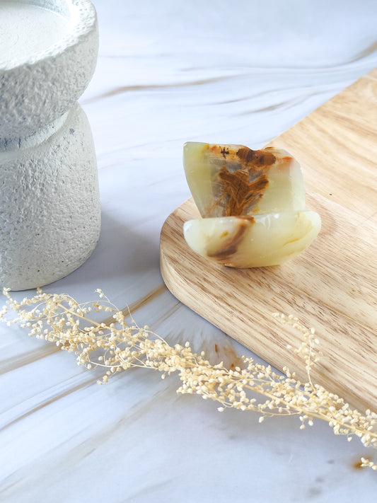 Papillon en Onyx Vert