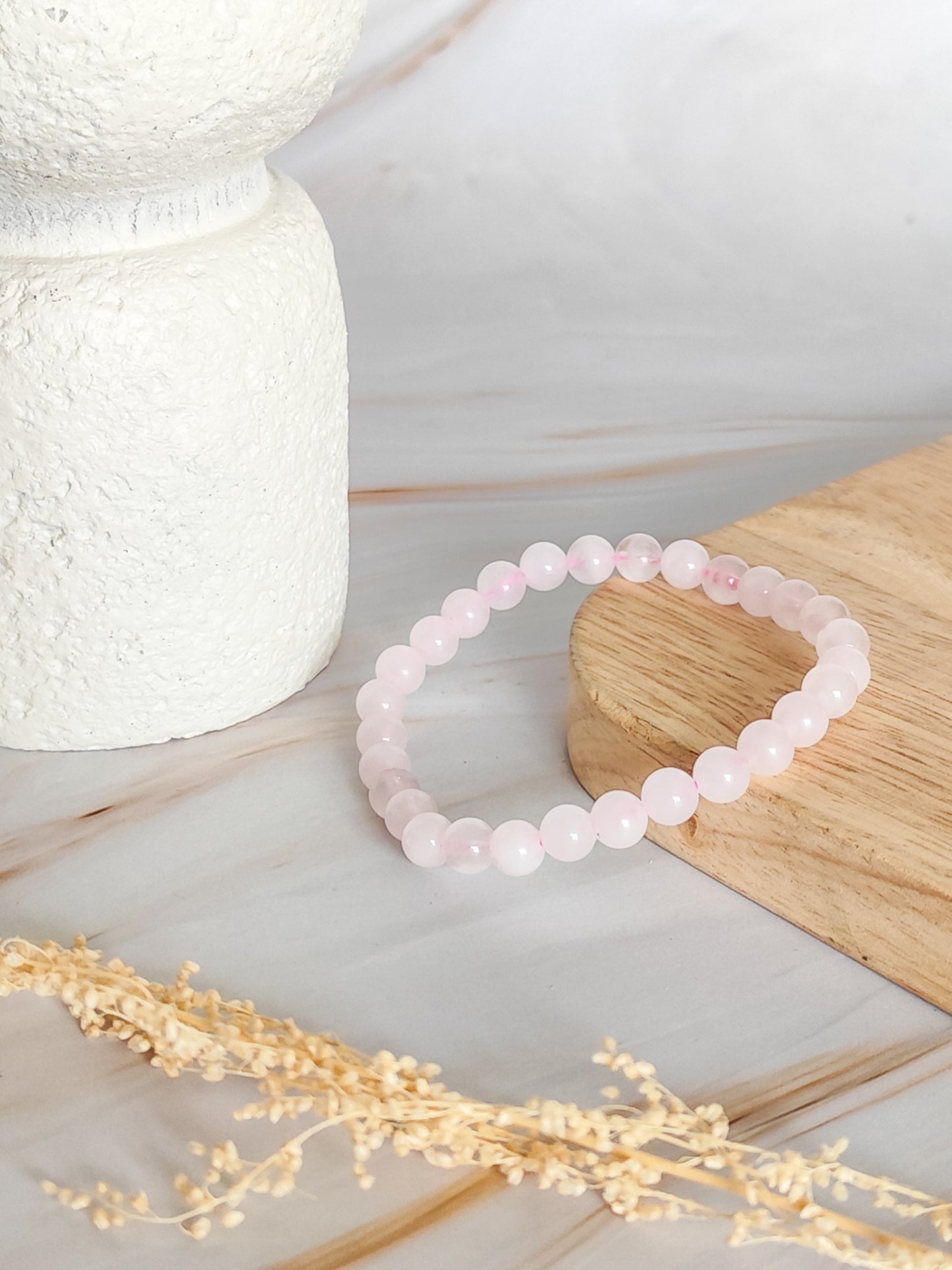 Bracelet en Quartz Rose