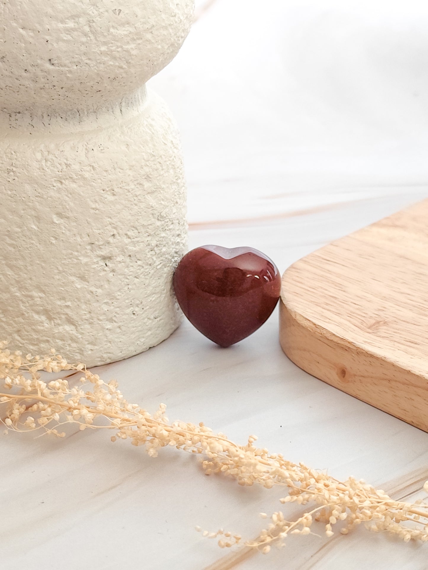 Coeur en Agate Indienne