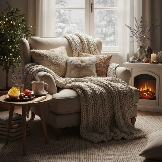 Créer un coin cocooning hivernal avec les pierres naturelles - Le Cristal d'Eden