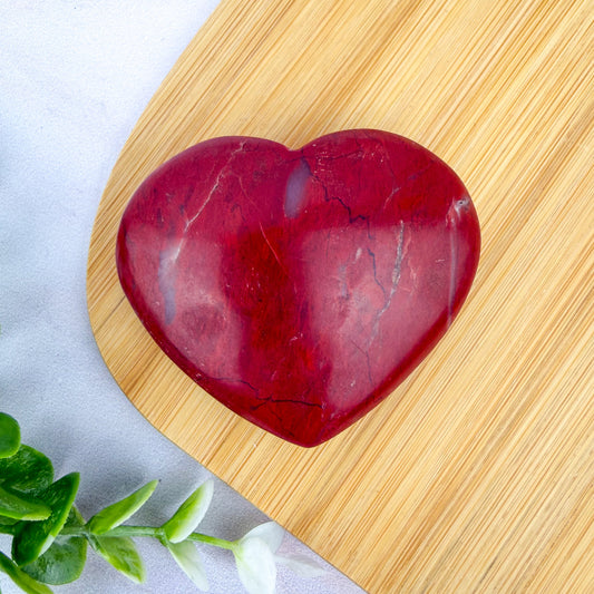 coeur en jaspe rouge du pakistan