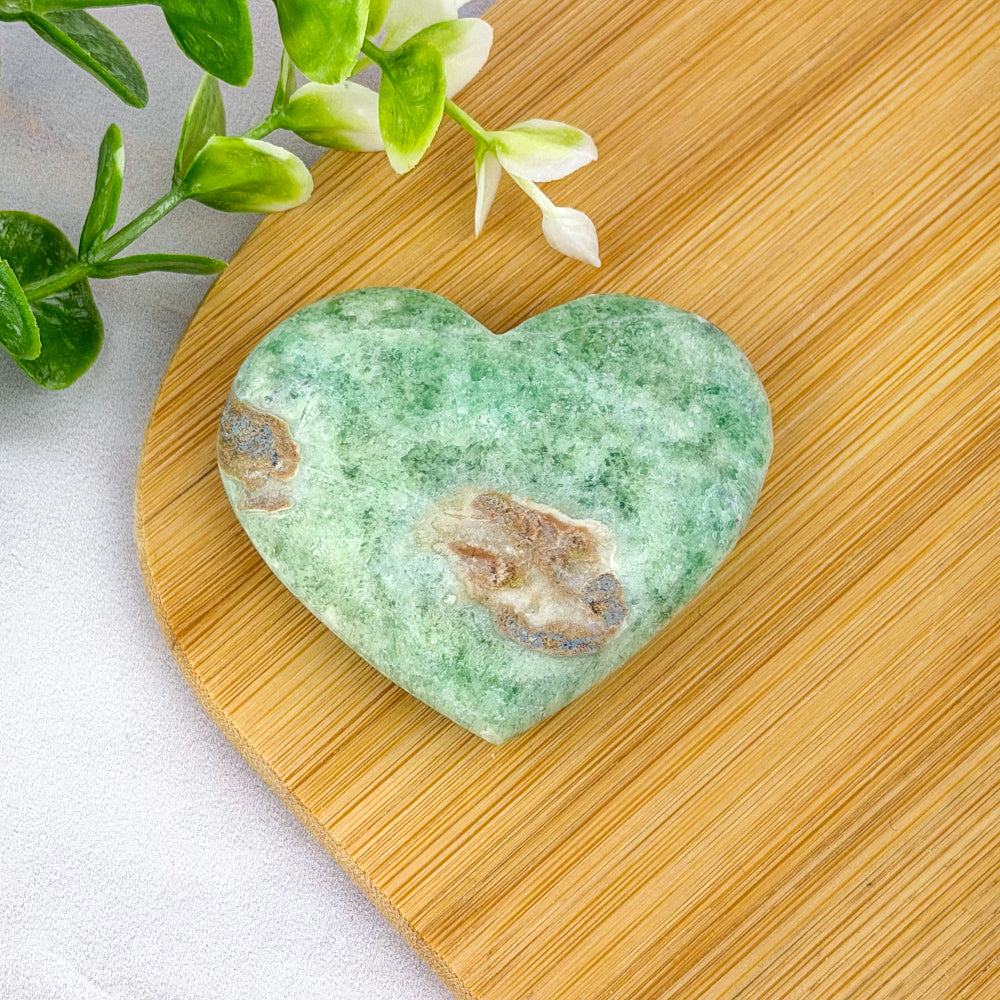 Coeur en Amazonite du Pakistan