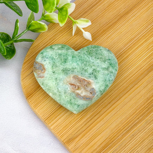 Coeur en Amazonite du Pakistan