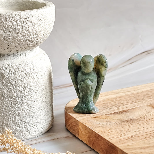 Ange en agate mousse