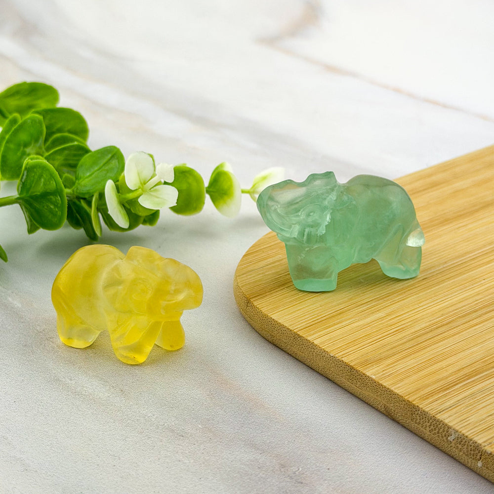 éléphant en fluorite