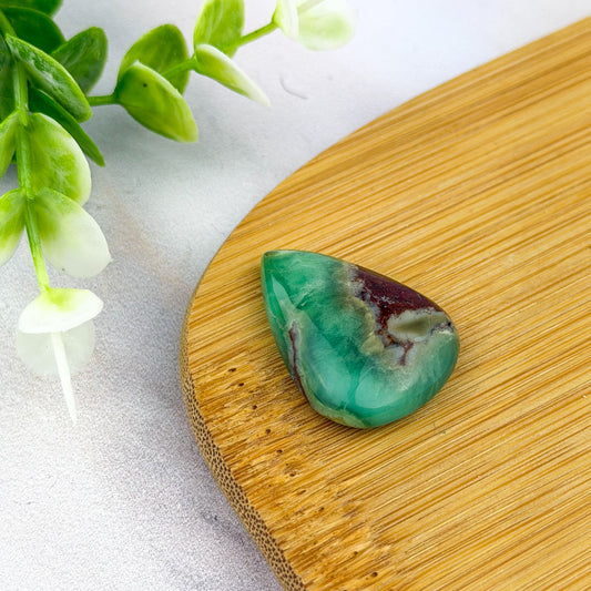Cabochon en chrysoprase