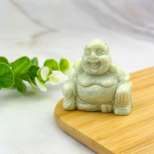 Bouddha en jade verte de chine