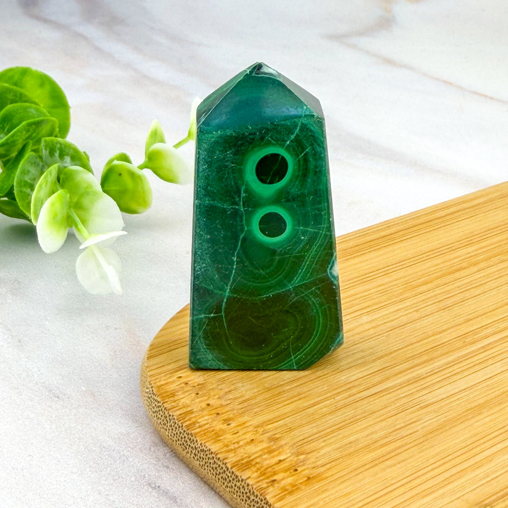 pointe en malachite chrysocolle