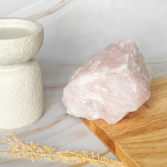 Pierre brute de Quartz Rose