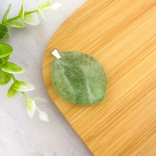 pendentif goutte en fluorite verte