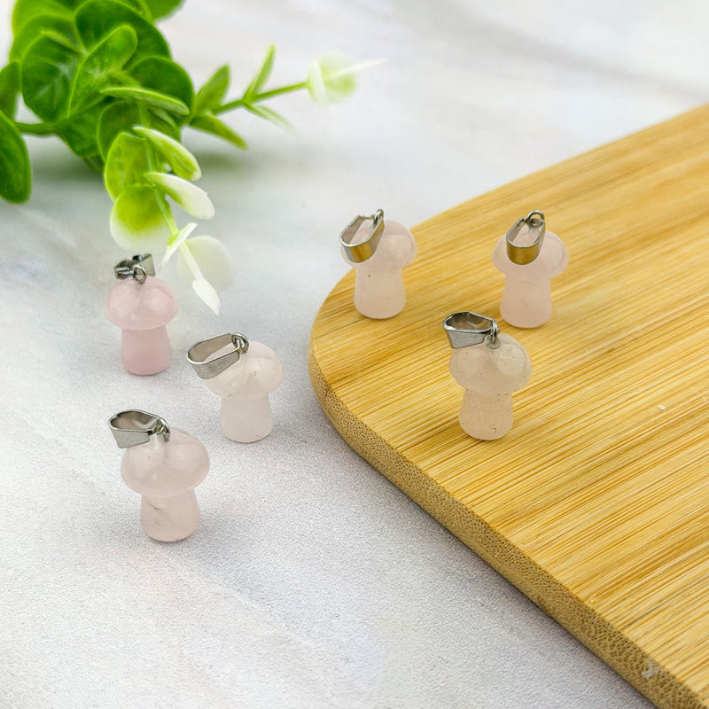 Pendentif Quartz Rose