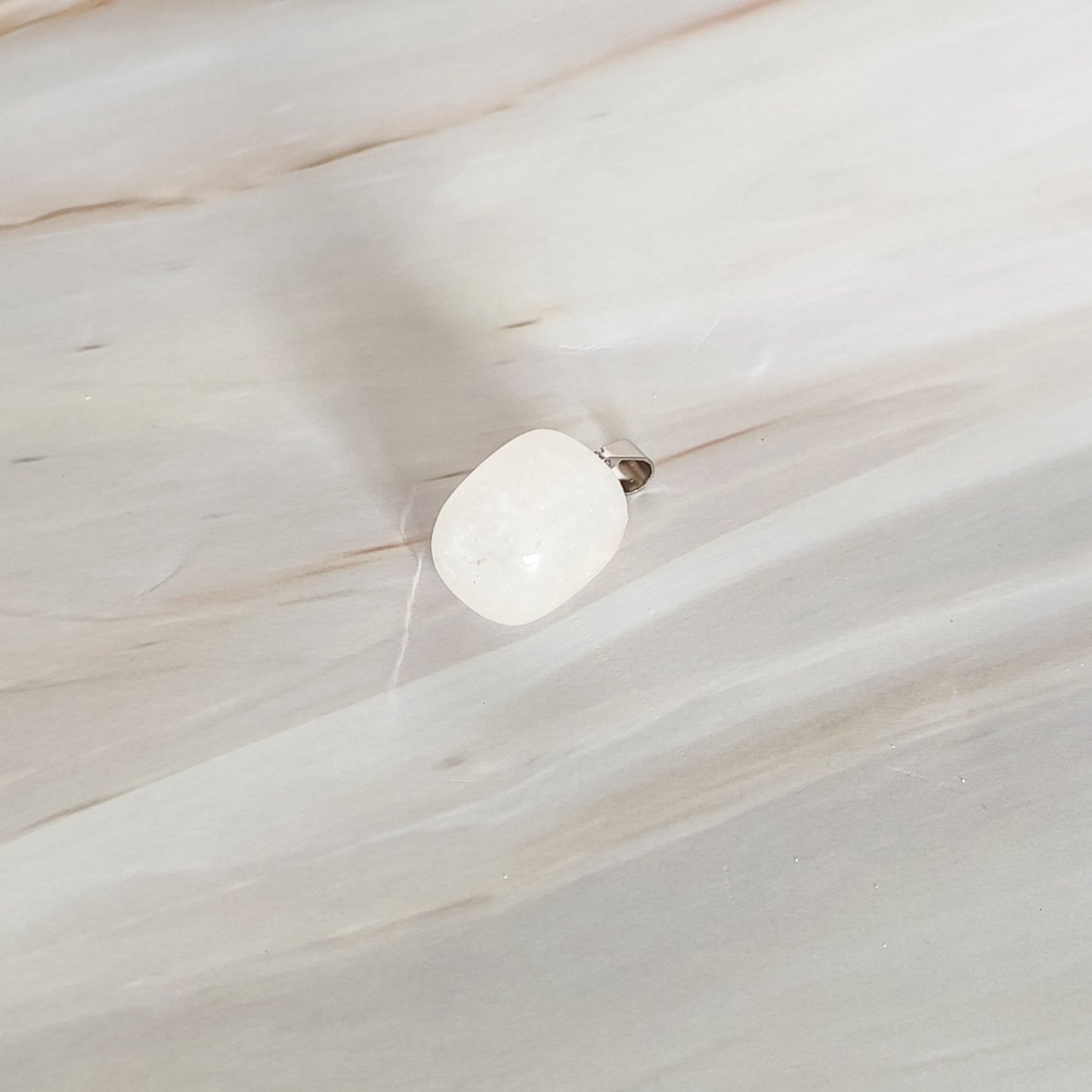 pendentif rectangle en cristal de roche