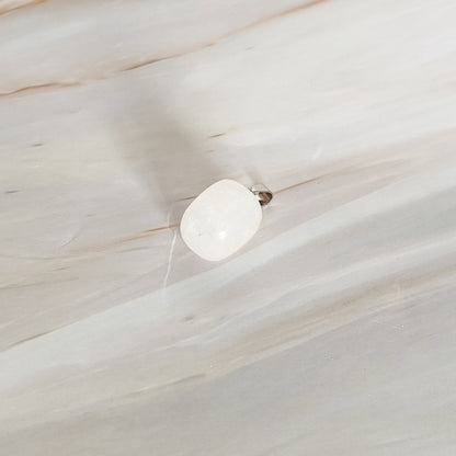 pendentif rectangle en cristal de roche