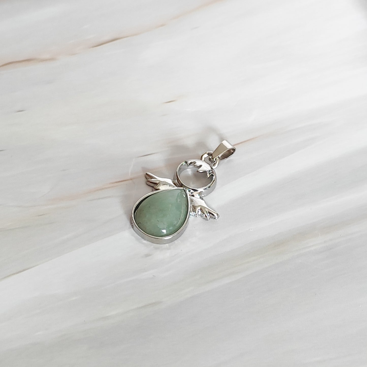 Ange en aventurine verte