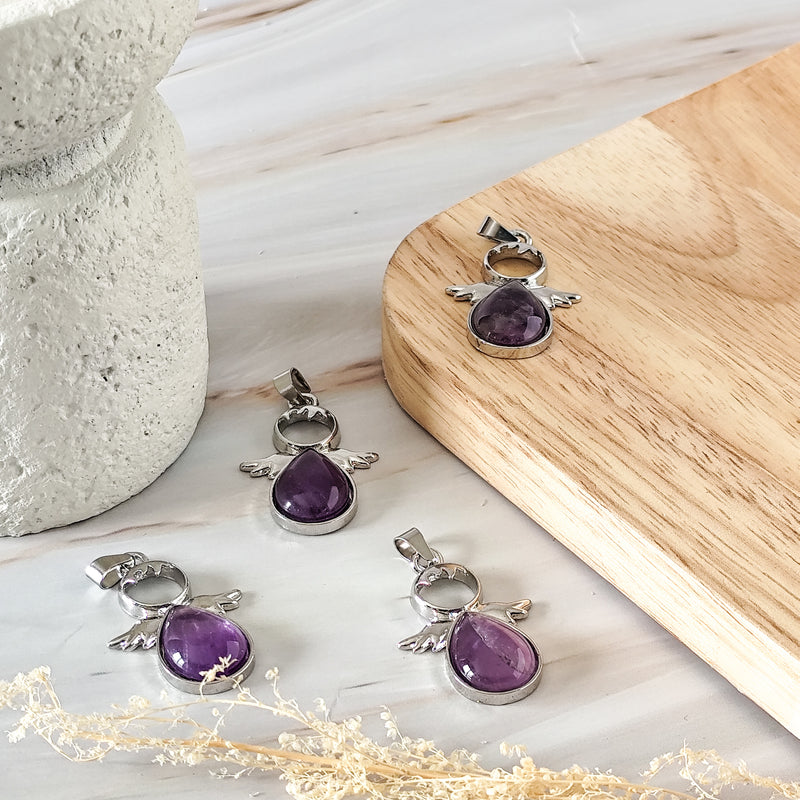 Pendentif ange en Améthyste