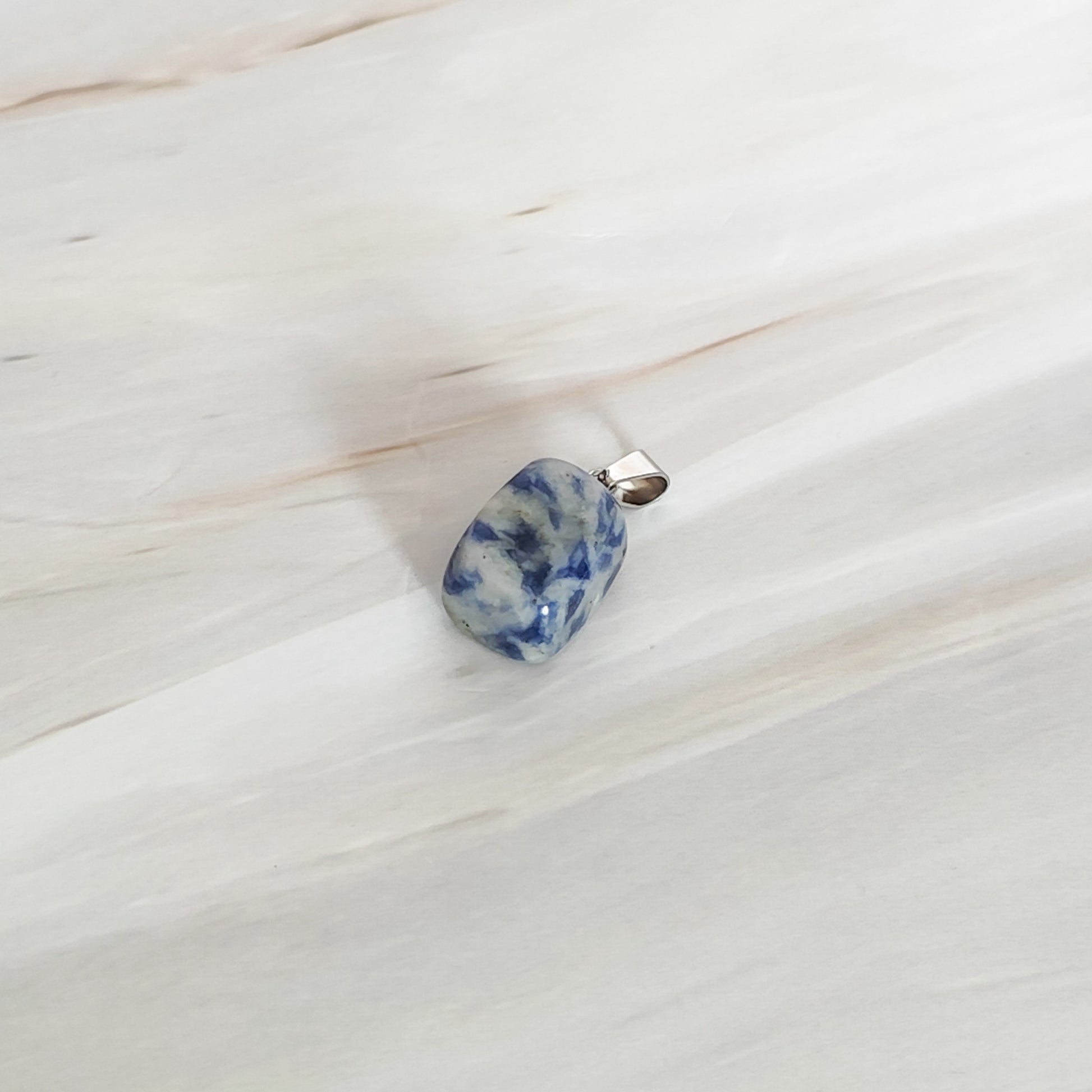 Pendentif rectangle en Sodalite