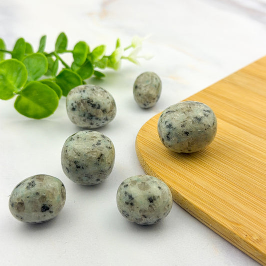 Pendentif en jaspe kiwi