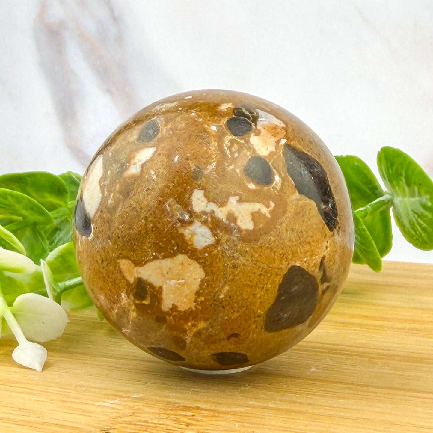 Sphère en Jaspe Léopard