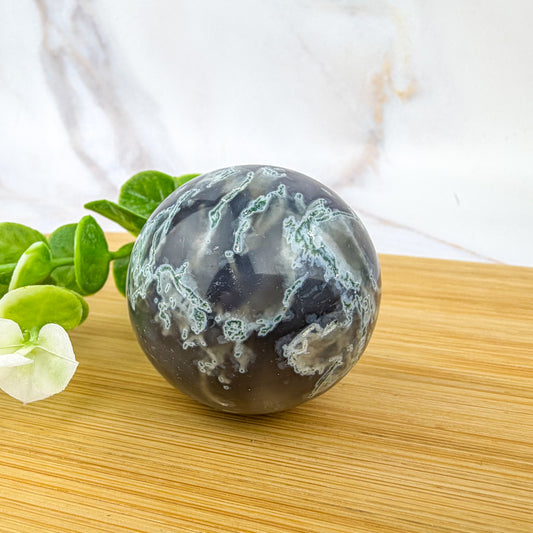 Sphère en agate mousse