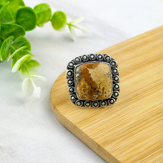Bague en Jaspe paysage
