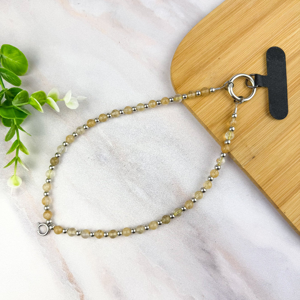bijou de téléphone pour la confiance en quartz rutilé
