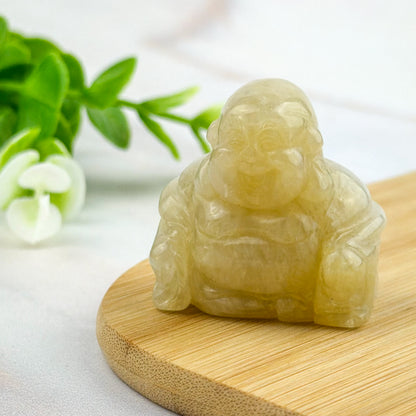 bouddha rieur en citrine