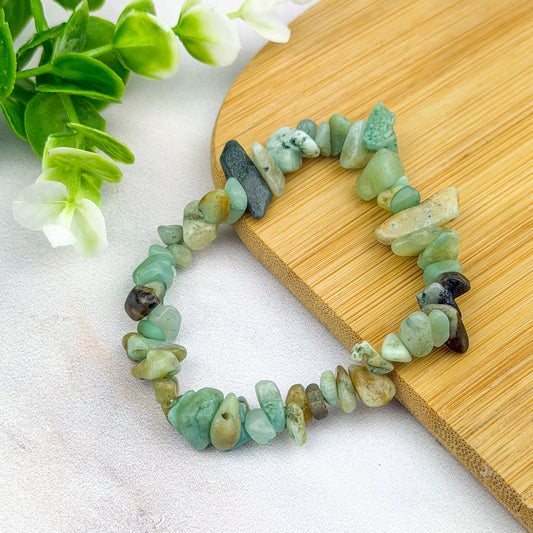 bracelet en perle baroque d'amazonite