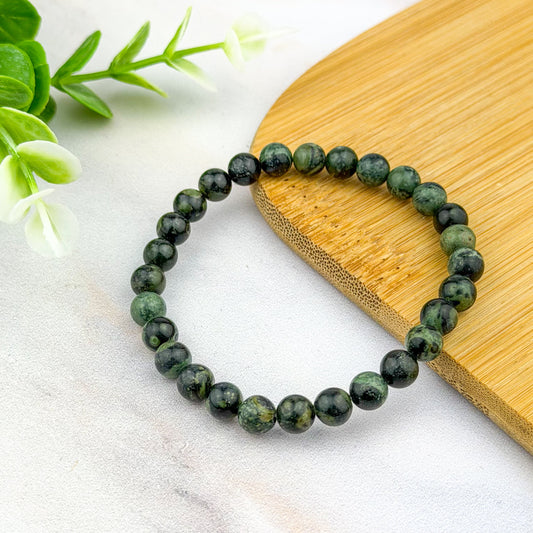 jaspe kambaba de madagascar en bracelet