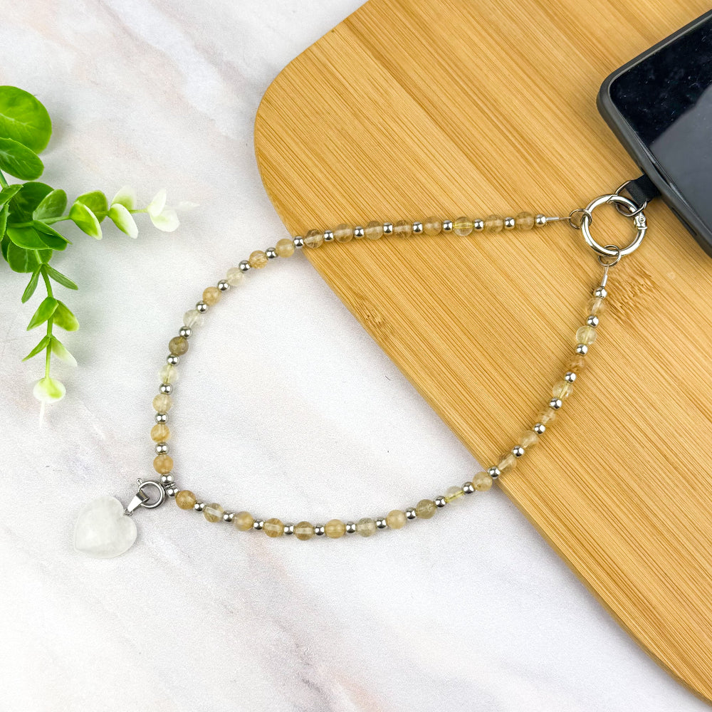 chaîne de téléphone en quartz rutilé