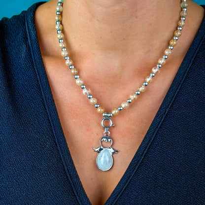 collier personnalisable en quartz rutilé