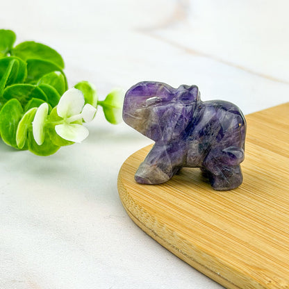 éléphant en améthyste