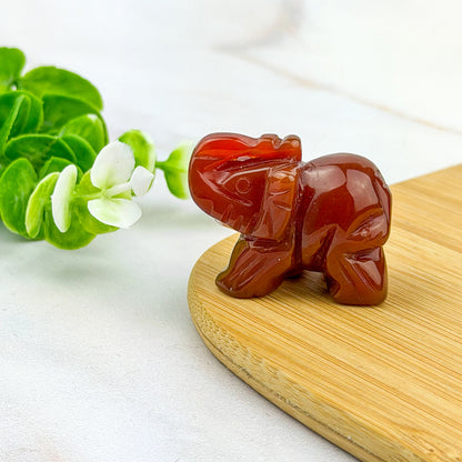 éléphant en cornaline