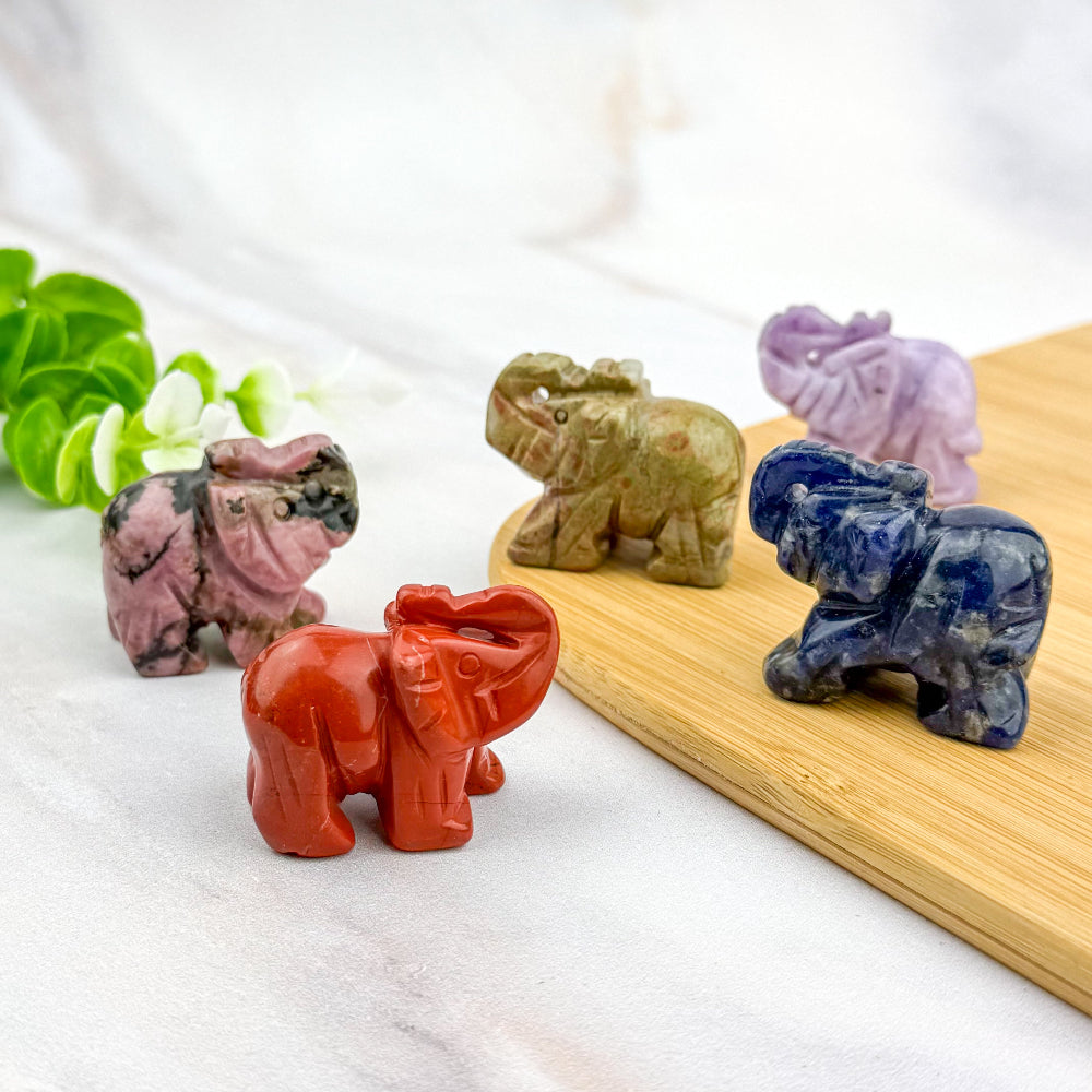 éléphant en pierre naturelle