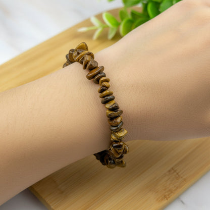bracelet en oeil de tigre pour chakra