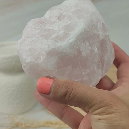Pierre brute de Quartz Rose