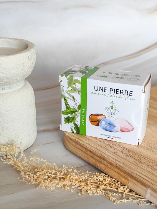Savon verveine avec pierre roulée