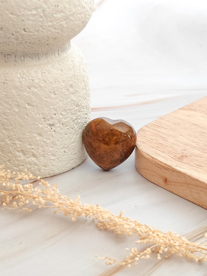 Coeur en Agate Indienne