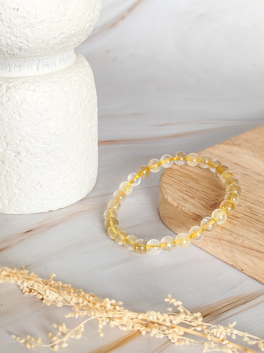 Bracelet en Quartz Rutile
