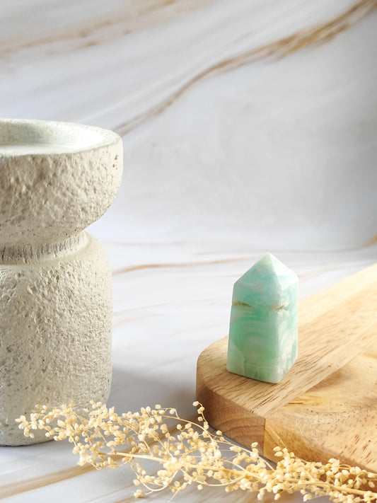 Pointe en Amazonite