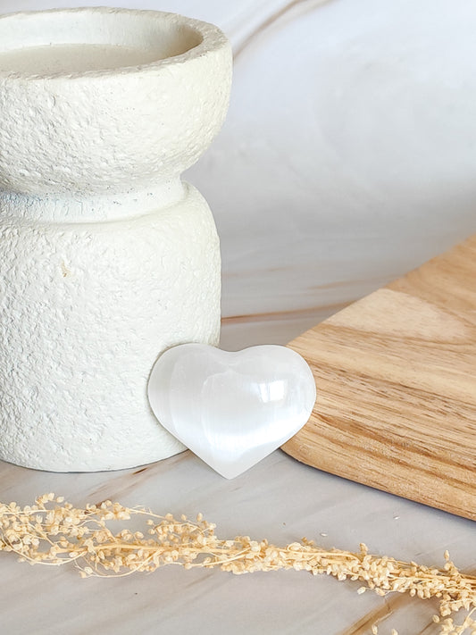 Coeur en Sélénite