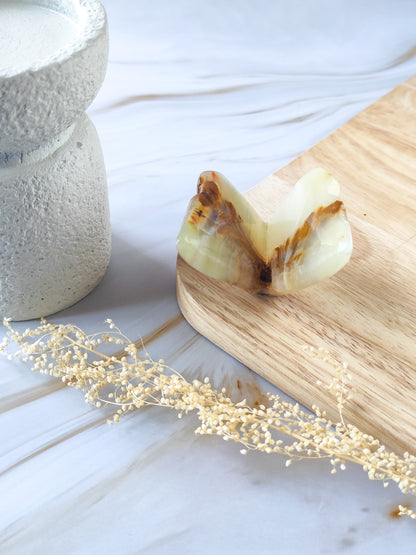 Papillon en Onyx Vert