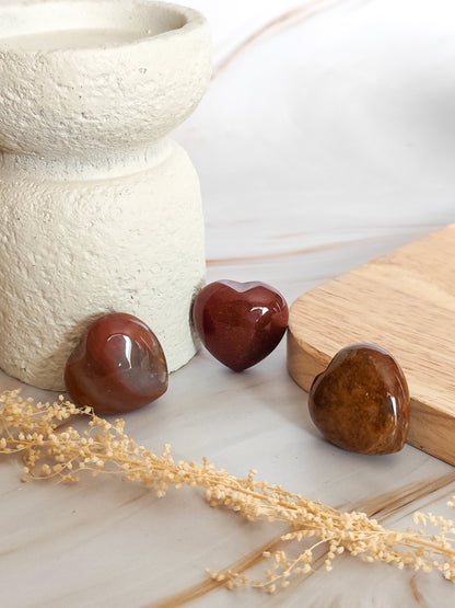 Coeur en Agate Indienne