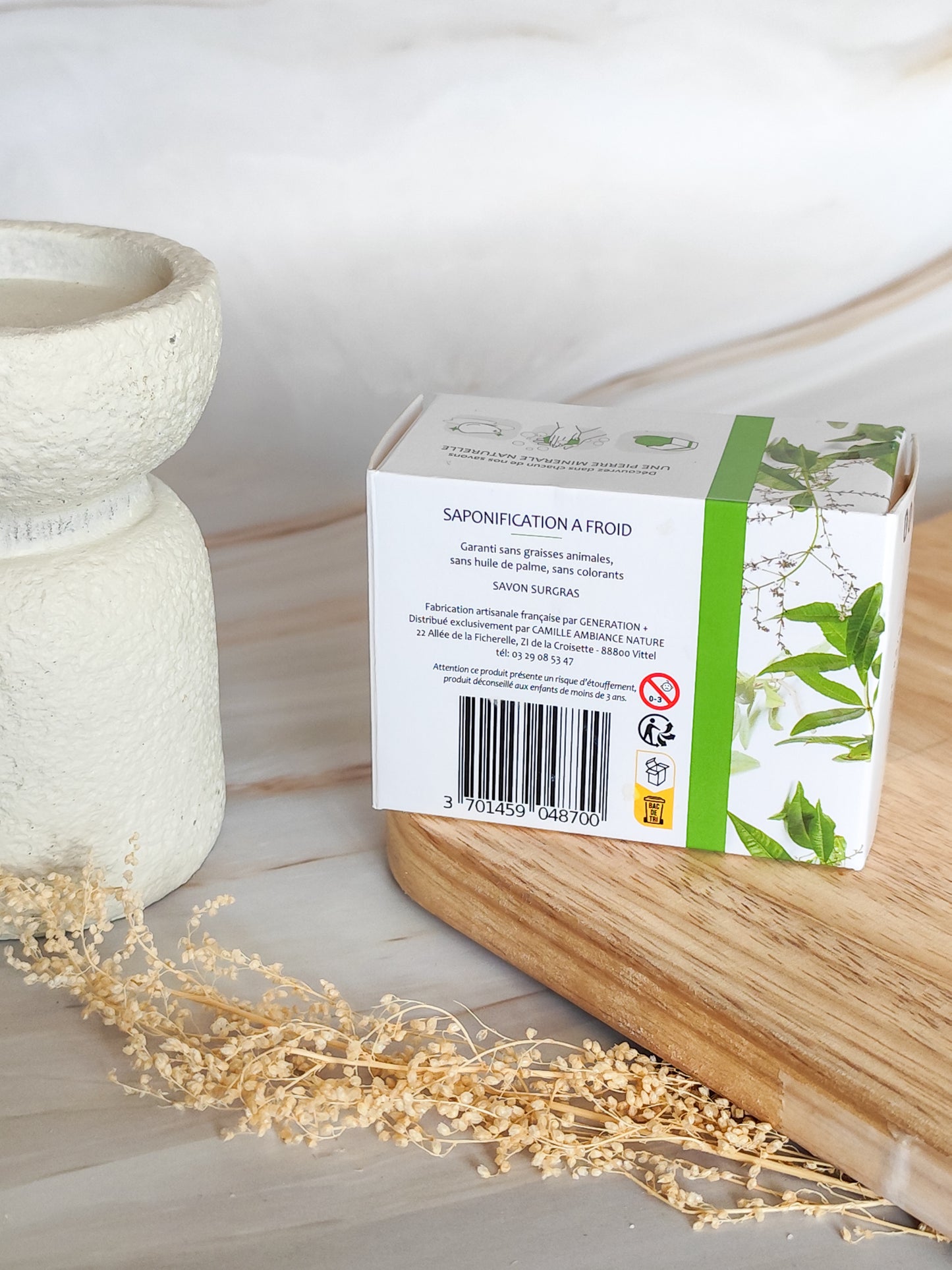 Savon verveine avec pierre roulée