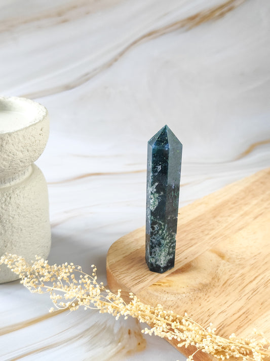 Pointe en Agate Mousse Druzy