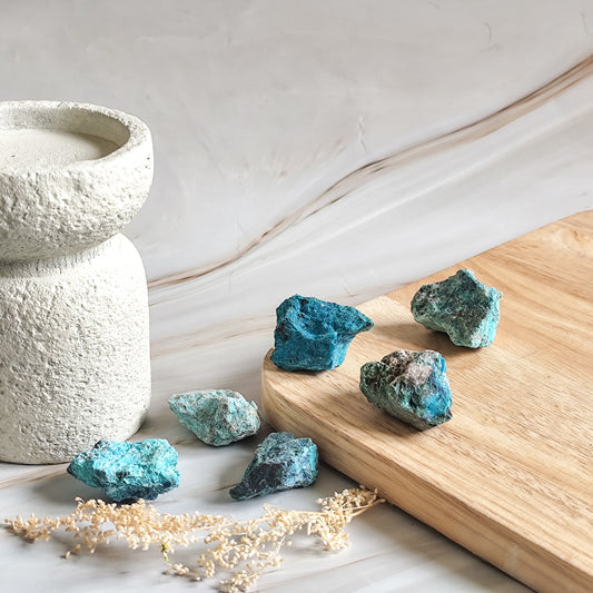 Chrysocolle Shattuckite – Communication, Sérénité et Équilibre Intérieur